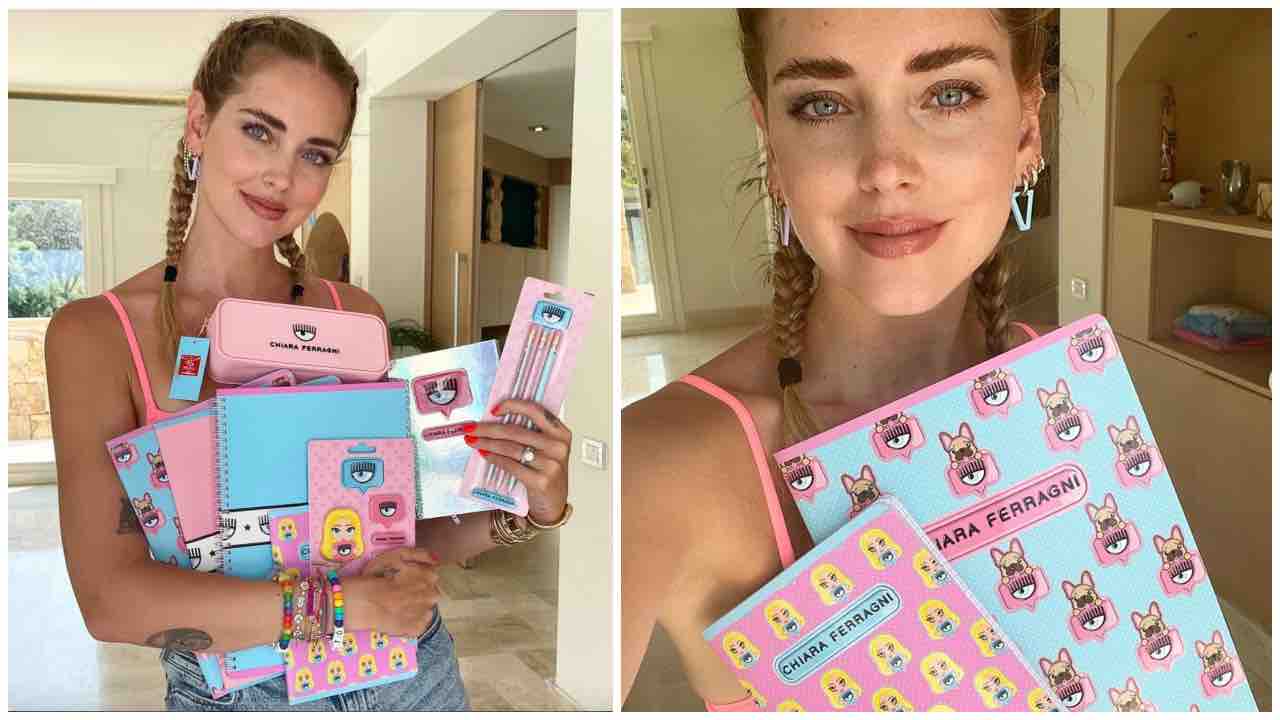 Chiara Ferragni, arriva la linea per la scuola: prezzi al top! –  L'Osservatore d'Italia